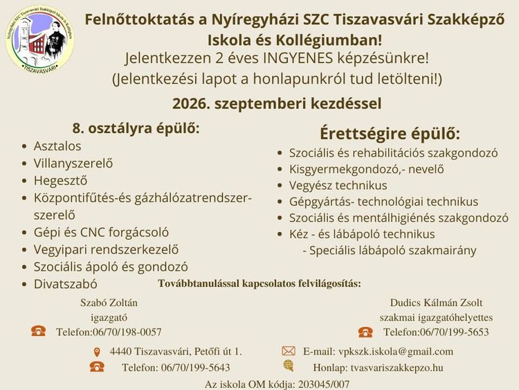 Felnőttképzési kínálat