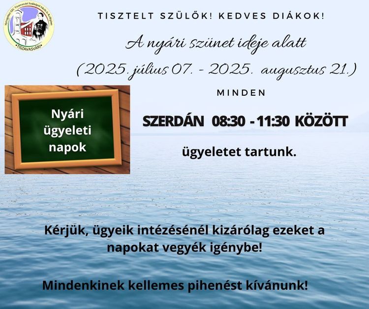 Nyári ügyelet