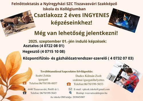 Szeptemberi jelentkezés