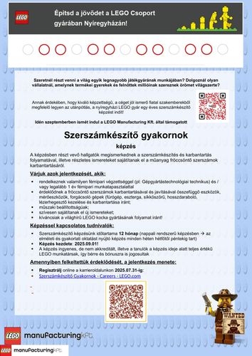 Szerszámkészítő gyakornok