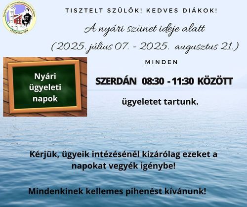 Nyári ügyelet