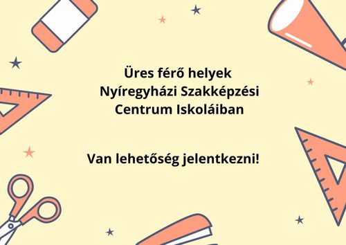 Üres férő helyek listája
